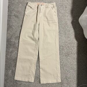 Cat & Jack Wide Leg Jeans in Cream 14